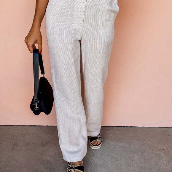 Pinstripe Linen Two-Piece 🤍 - Picture 3 of 3